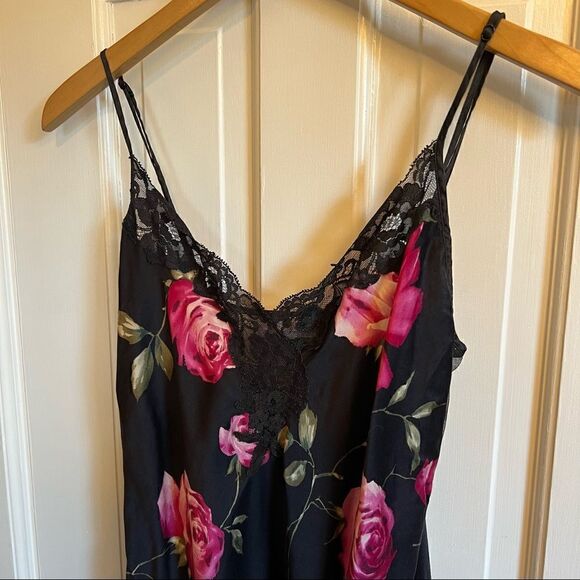 Victoria’s Secret Lace slip dress satin black small - Picture 6 of 9